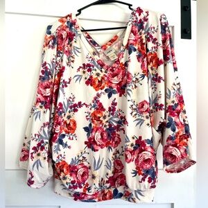 Buckle Floral Top (worn once)